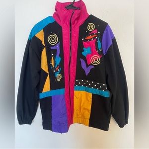 Vintage 1980s Zip Up Jacket